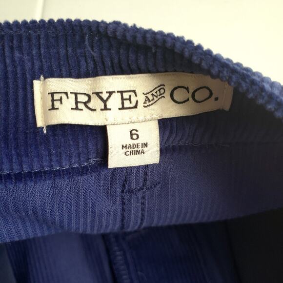 Frye Heritage Corduroy Dark Blue Mini Skirt 6 Cowgirl Country Boho Casual NEW - Picture 5 of 13